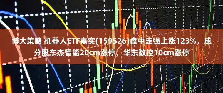 博大策略 机器人ETF嘉实(159526)盘中走强上涨123%，成分股东杰智能20cm涨停，华东数控10cm涨停